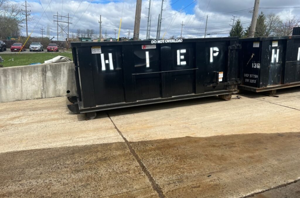 A Hiep Sanitation expert managing construction dumpster logistics in Fort Montgomery, NY, ensuring responsive and site-friendly waste removal. Construction Dumpster Rental near me.