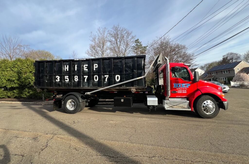 Hiep Sanitation expert conducting professional trash pickup in Haverstraw, NY highlighting dependable local waste management solutions. Trash Services near me.