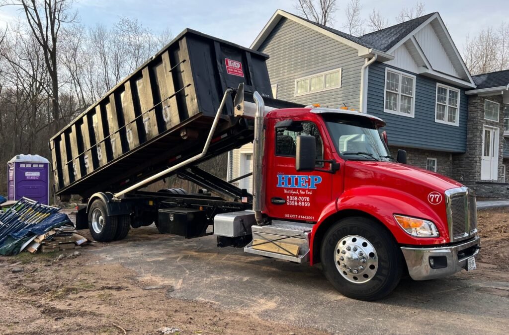 Hiep Sanitation expert handling dumpster rental in Goshen, NY with trusted service, skilled operators, and quality bins. Dumpster Rental near me.